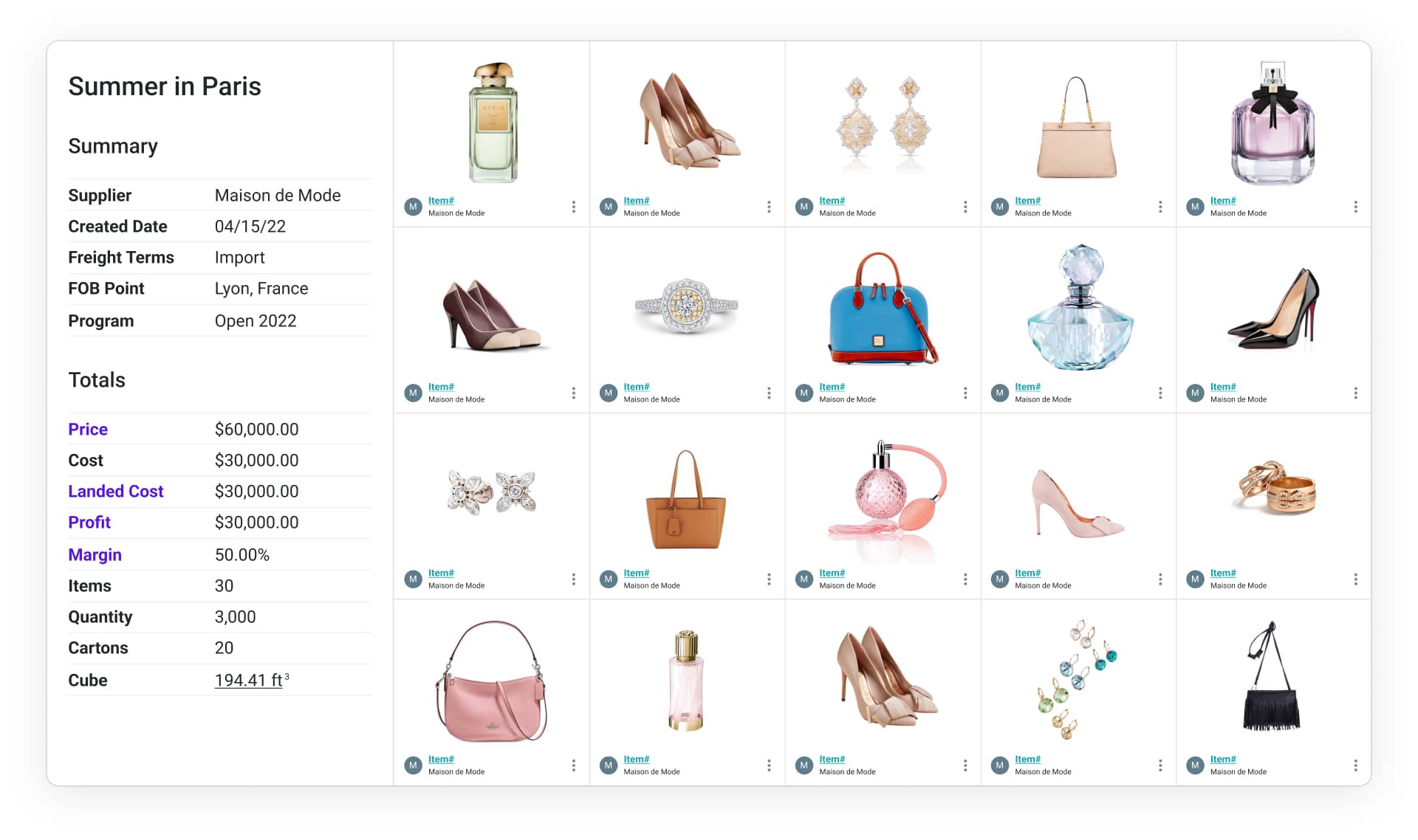 manage interactive quotes for luxury goods