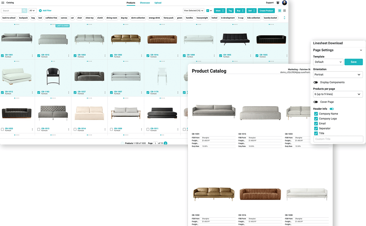 Streamline line sheet creation
