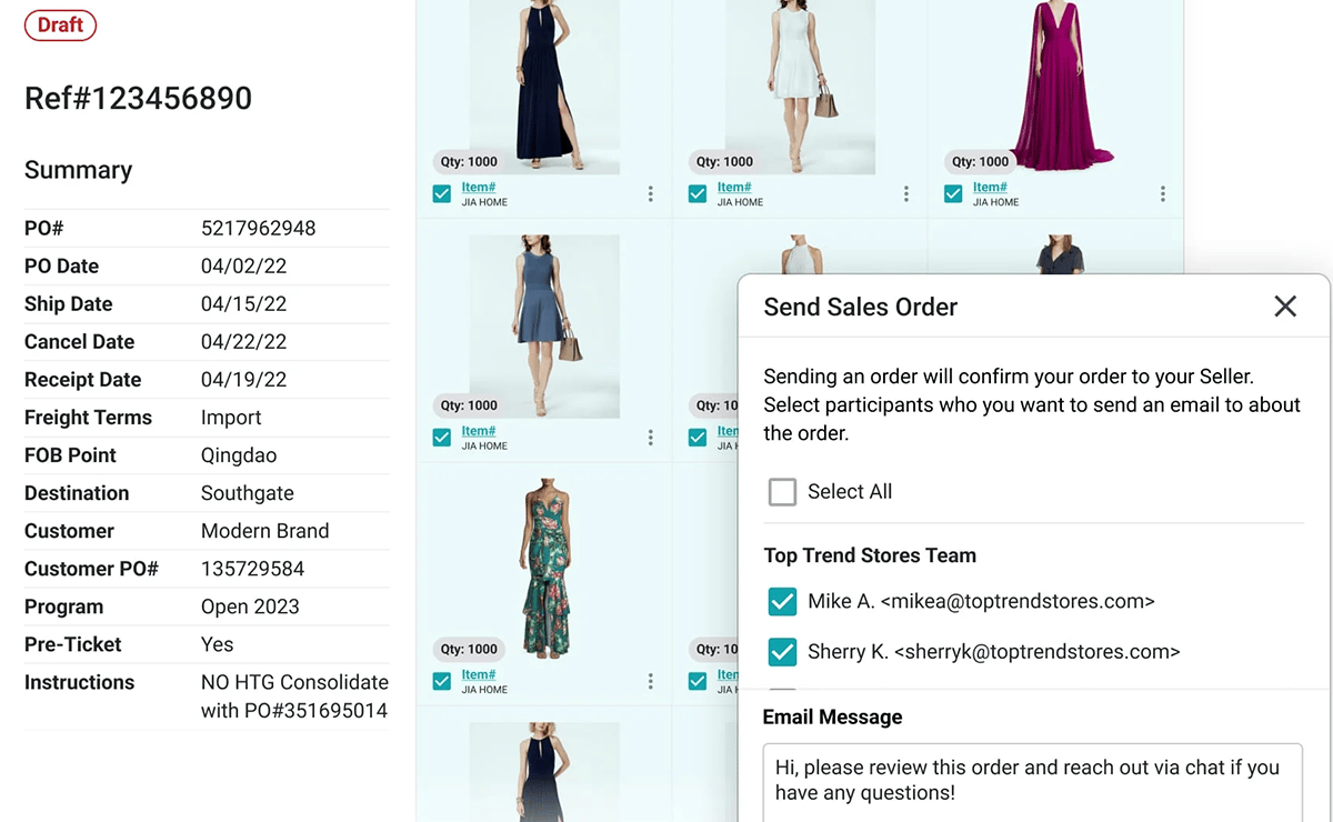 Use Surefront to save and retrieve order data, reference historical quotes, or adjust and customize formatting.